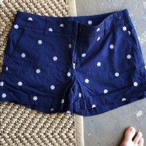 NWT British Khaki Navy blue nautical shorts